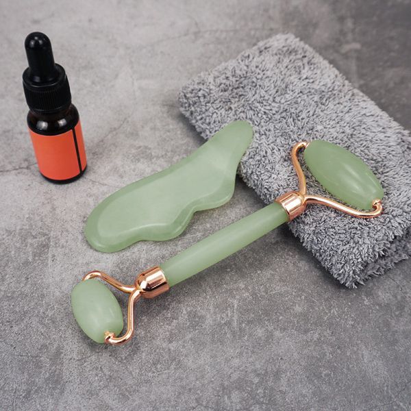 Skin Tightening Lifting Remove Winkles Natural Xiuyan Jade Gua Sha Scraping Massage Board Custom Logo 2024 Best Product