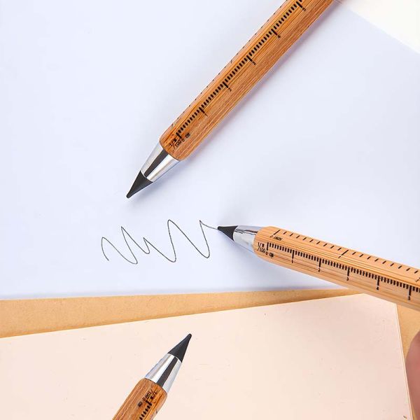 Bamboo Creative Pencil Eternal Pencil Scale Stylus Pens For Touch Screens