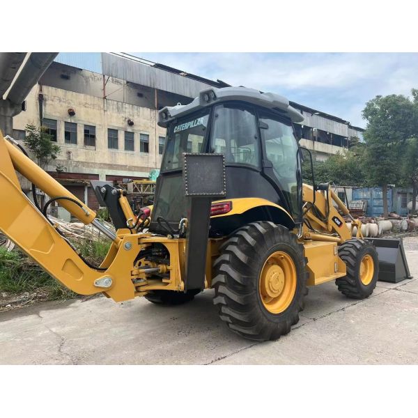 Used Original Paint Diesel Loader Caterpillar 420F with 2017 Nabtesco Hydraulic Valve