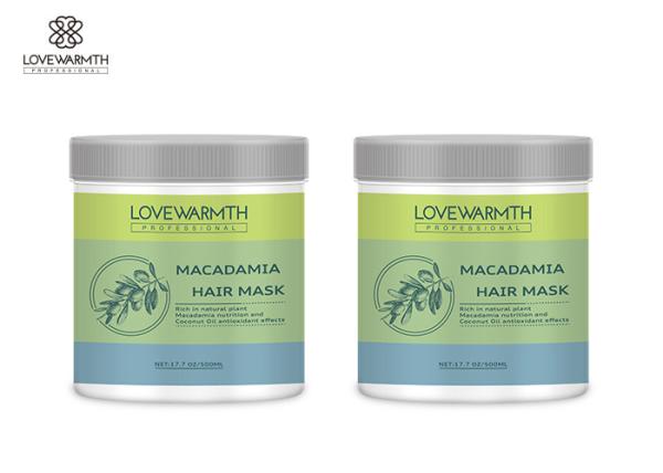 Macadamia Extract Hair Mask With Coconut Oil Restore Moisture / Elasticity