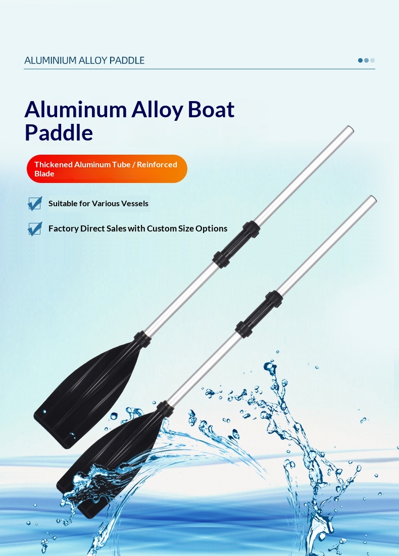 Paddle Wholesale Outdoor Water Sports Aluminum Alloy Rowing Paddle Kayak Inflatable Boat Hand-cranked Thickened Oar Paddleboard