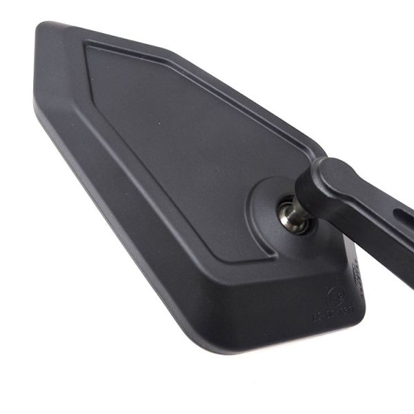 Convex Black Vintage Flexible Motorcycle Side Mirror with and Plastic Shell Nylon Rod