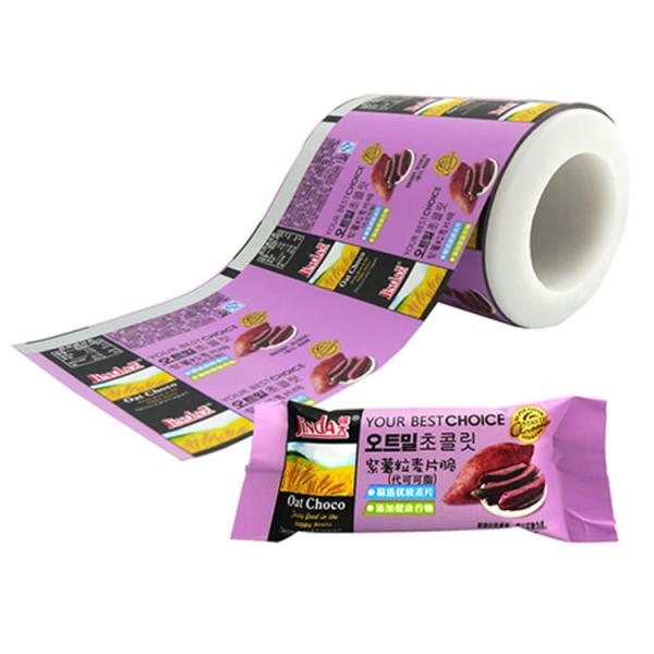 Custom Candy Energy bar Stick Pack Rollstock Food BOPP Packing Flow Wrap Film Rolls Liquid Packaging