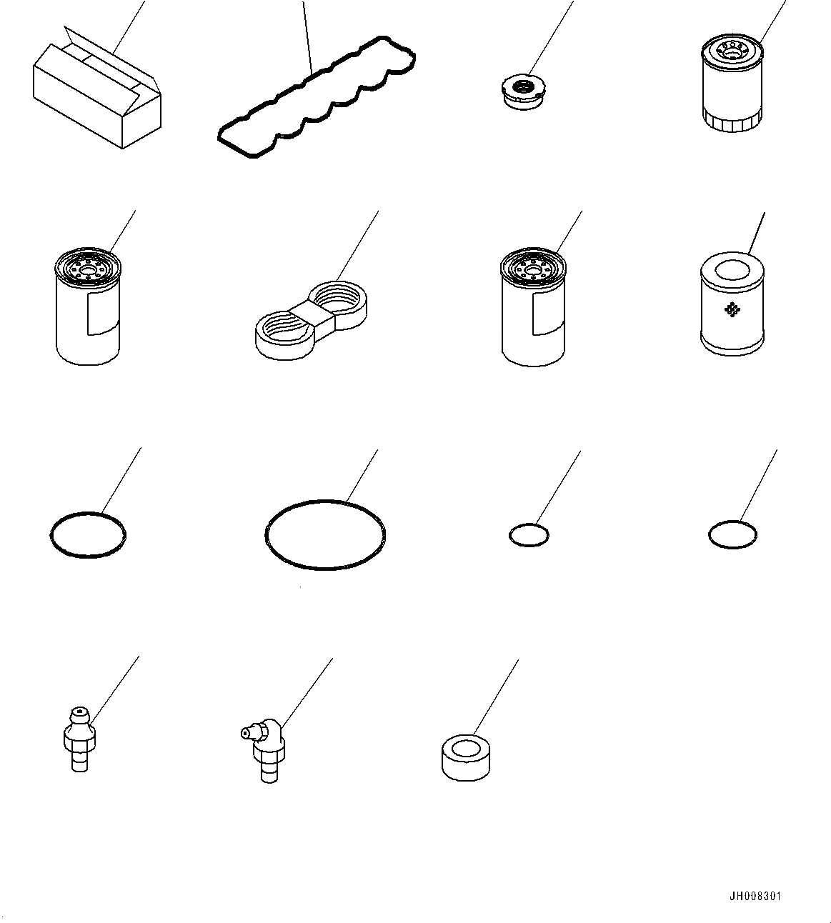 A máquina escavadora de KOMATSU do elemento parte 207-60-71183 para HB205 HB215 PC300 PC350