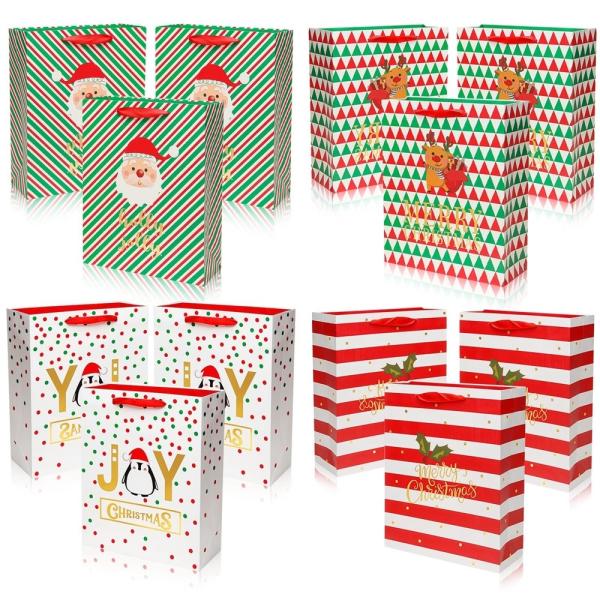 Custom Christmas Style Gift Packaging Card Paper Shopping Bag Logo and Customization