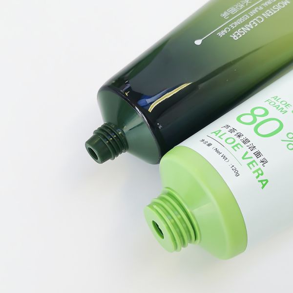 PE/HDPE/LDPE/100% Sugarcane/ 100% Wheat StrawMaterial Green Soft Plastic Tube for Cosmetics 50ml 60ml 80ml 100ml 150ml 200ml