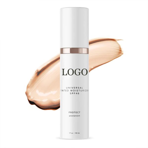 Private Label 50ML Face and Body Makeup Sunscreen Universal Tinted Moisturizer SPF 46 Sunscreen Lotion