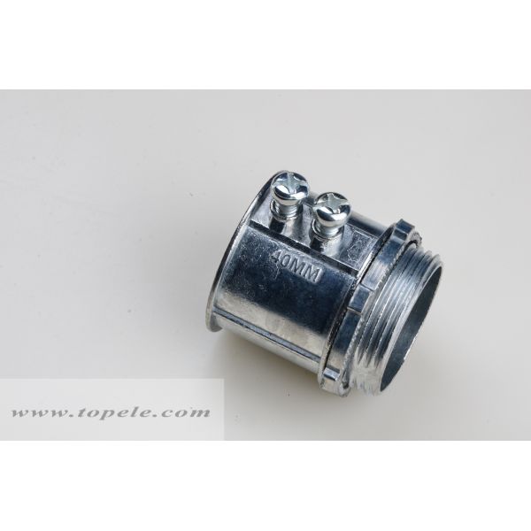 Chile Electrical Zinc Metal Conduit Coupler , Steel Conduit Coupler 32mm