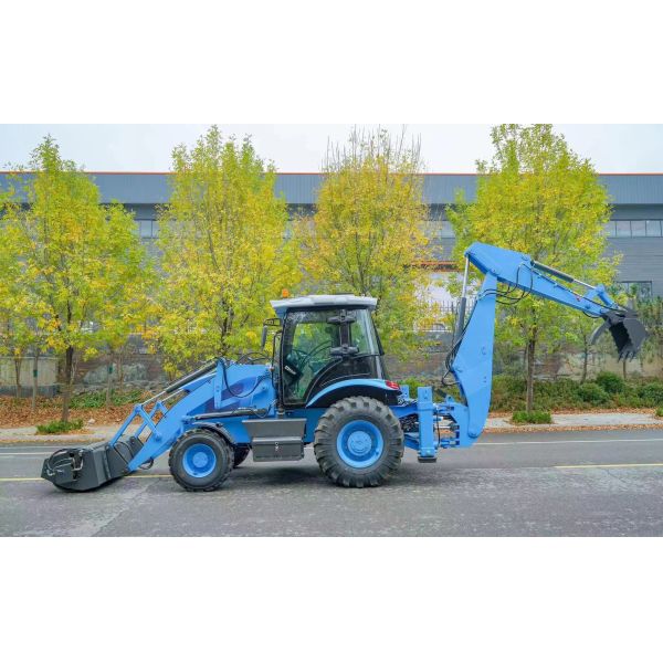 Mechanization WZ35-10 Backhoe Loader with 1 Ton Rated Load and 190° Boom Rotary Angle