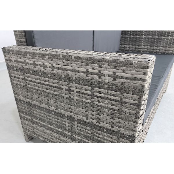 Furniture Wholesaler Outdoor Living Seating Sectional Poly Rattan Wicker Garden Chair China Customized Love Chair and Bench