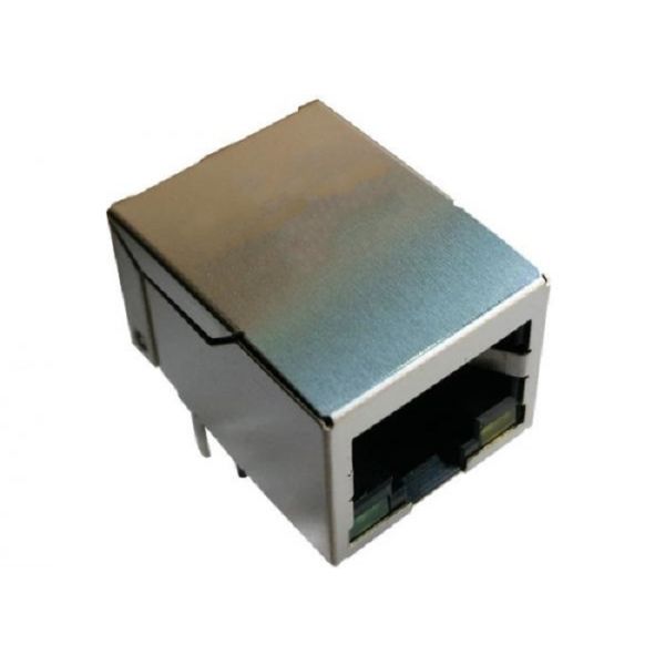 Single Port RJ45 Magnetic Jack HR911105A 10 / 100 / 1000Baase With Module / LED