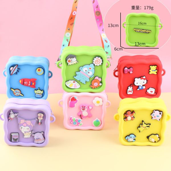 Делайте самостоятельно Силиконовые монеты кошельки для детей Безвкусные и BPA свободные Идеально подходит для DIY ремесла и подарки плечевая сумочка сумка