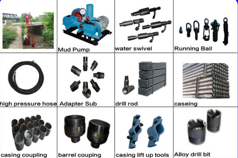 GK-200 42MM Rod Diameter Geological Drilling Rig ISO Passed