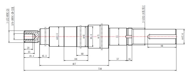 SHAFT Mission Shaft G0006002 Mission Pump Spare Parts