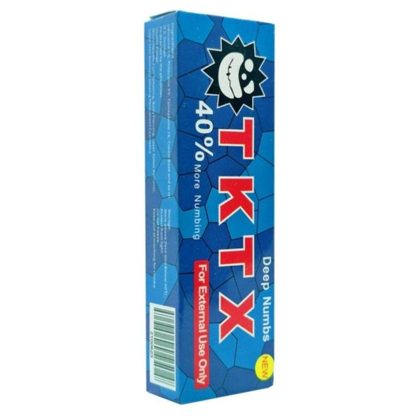 Blue Eyebrow Tattoo Numbing Cream TKTX 40% Painless Tattoo Cream