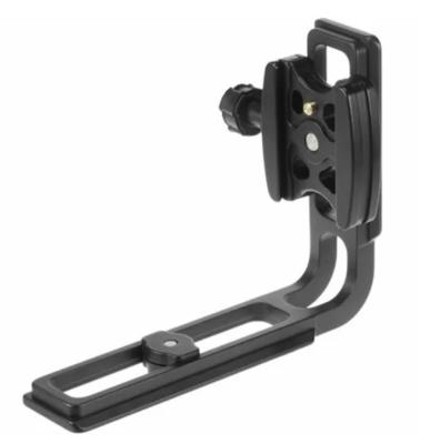 Black Anodized CNC Aluminium Parts For Quick Release Tripod Camera Mounting Plate