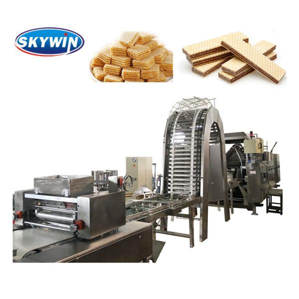 Linha de produção de aço inoxidável do biscoito da bolacha do controle 304 automáticos do PLC