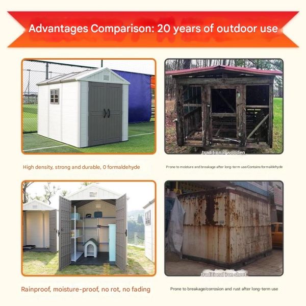 Removable Small Room for Steel Structure Outdoor Garden Simple Room Assembly Sundry Storage