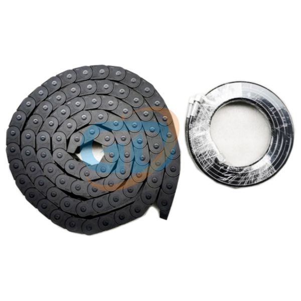 Black Concrete Pump Spare Parts Metal Drag Chain For Outrigger 1031000021