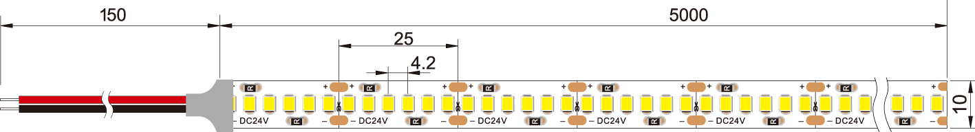 Прокладка гибкое 240LEDs/m СИД SMD2835 водоустойчивая SMD для магазинов дисплея