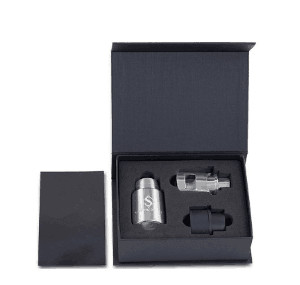Custom Black Magnetic Paper Gift Boxes with EVA Foam Insert for Cosmetics
