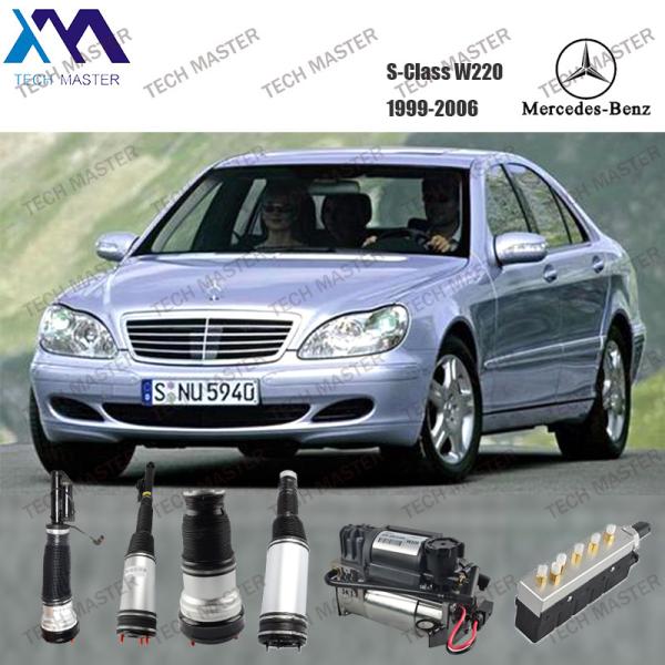 saco da mola de suspensão do ar 2203205013 2203202338 para sacos da luva da suspensão do ar da parte traseira de Mercedes Benz W220