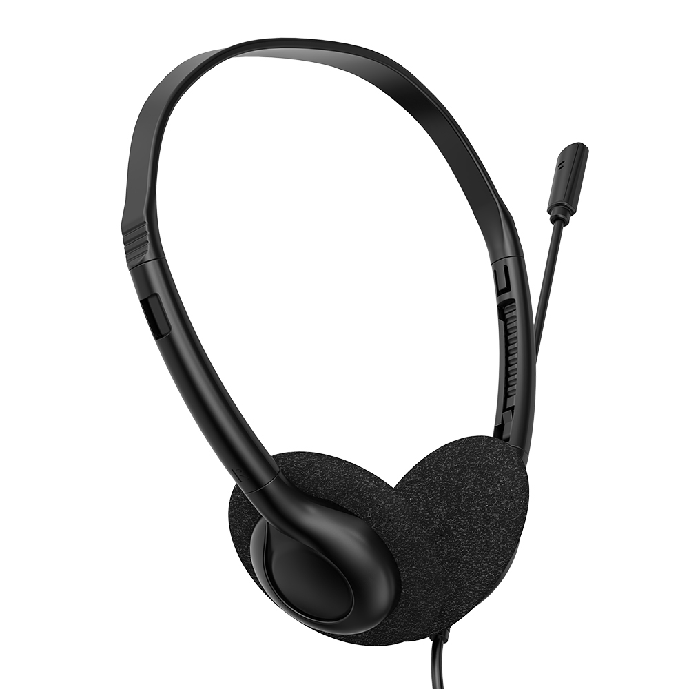 JTY-0123 Colorful Wired Head Mounted Telephone Headphones with Foldable Microphone Lightweight Online Learning Office Headphones Support Logo Color Plug OEM/ODM Private Model Customization