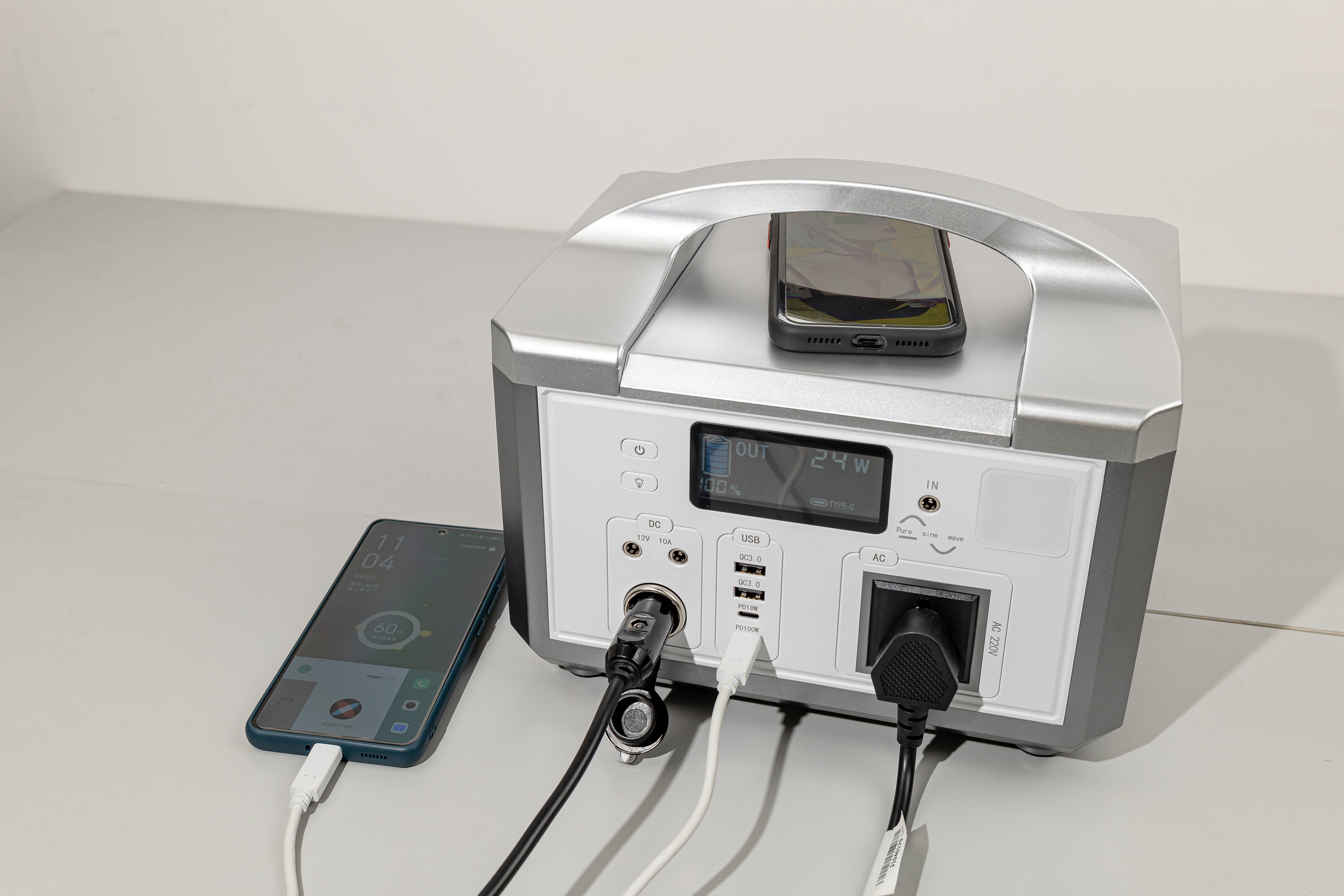 50Hz/60HZ AC Outlet Flash Fish Солнечный генератор Переносное хранение энергии с солнечными панелями для зарядки офисного оборудования