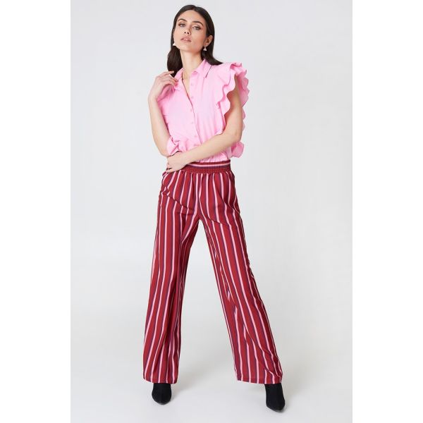Camisa de señora Clothing Pink Frill Women