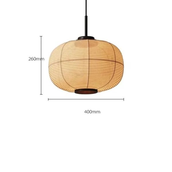 Japanese Pendant Lights Vintage Fabric Lantern Wabi Sabi Lights (WH-VP-335)