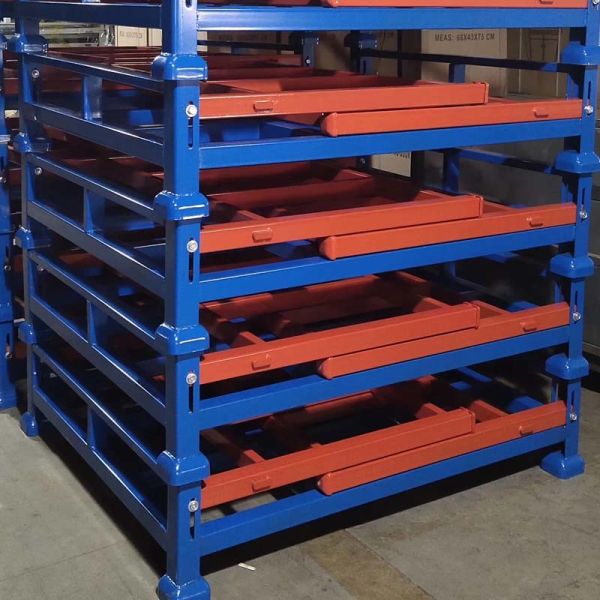 OEM Size Heavy Duty Metal Pallet Box Foldable Design For Industrial Storage
