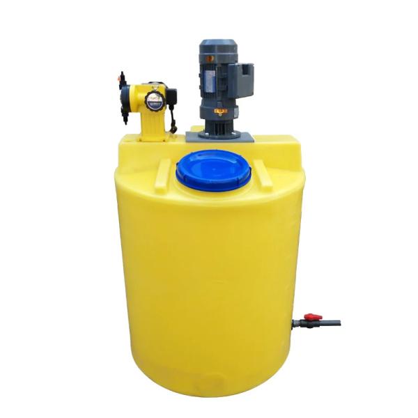 PE 1000L Plastic Mixing Tank With Agitator For Mixing Water With 1.5HP