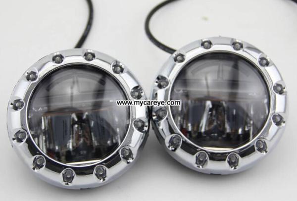 Mitsubishi Montero car front fog lamp assembly LED DRL daytime running lights