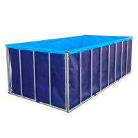 XDEM Agriculture Foldable PVC Square Tanks Tarpaulin Culture Square Fish Pond Rectangle Shape For Fish Farm