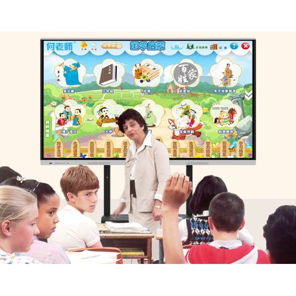Плоская 55-дюймовая UHD LED LCD умная интерактивная доска для умных детей в классе