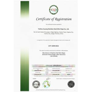 SUYANG CO.,LTD Certifications