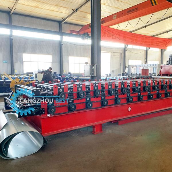 Euro Tile Roofing Sheet Roll Forming Machine 0.4-0.6mm Steel