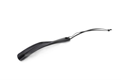 Plastic Long Length Shoe Horn 7.1 Inch 18 CM Plastic With Circular Hanging Holes Translucent