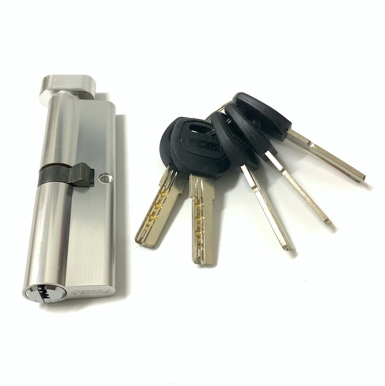 100mm Aluminum Brass Cylinder Customized Keyed Cylinder Lock