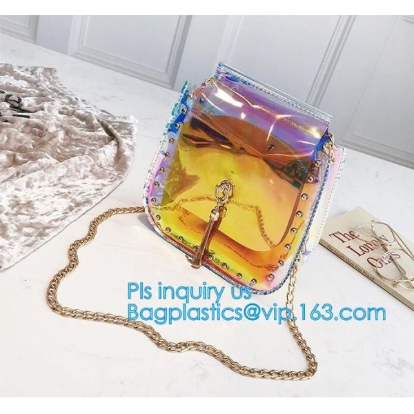 High quality newest fashion transparent handbags women pvc clear bags shoulder bag, Clear Pvc Manufacture Small Custom T