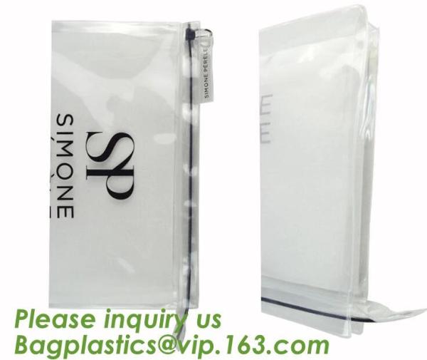 Biodegradable Self Adhesive Zipper Hanger Hook Bags For Garment, Underwear Hanger Hook Zipper Bags