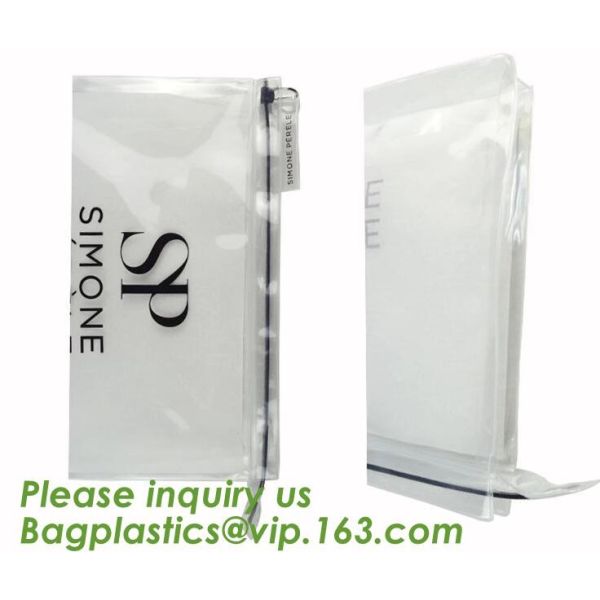 Biodegradable Self Adhesive Zipper Hanger Hook Bags For Garment, Underwear Hanger Hook Zipper Bags