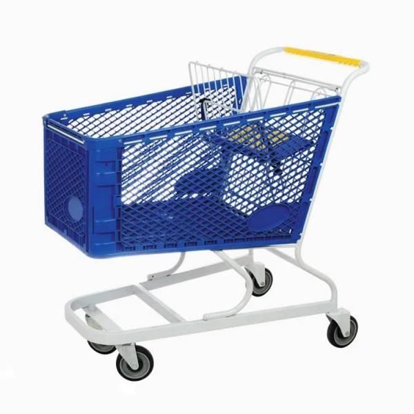 カスタムロゴ印刷 プラスチック トロッキーバスケット 耐久性 軽量 小売用