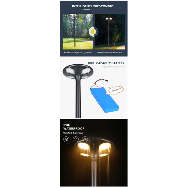 OEM ODM Fast Charging Outdoor Garden Solar Light For Street Landscape Multipurpose