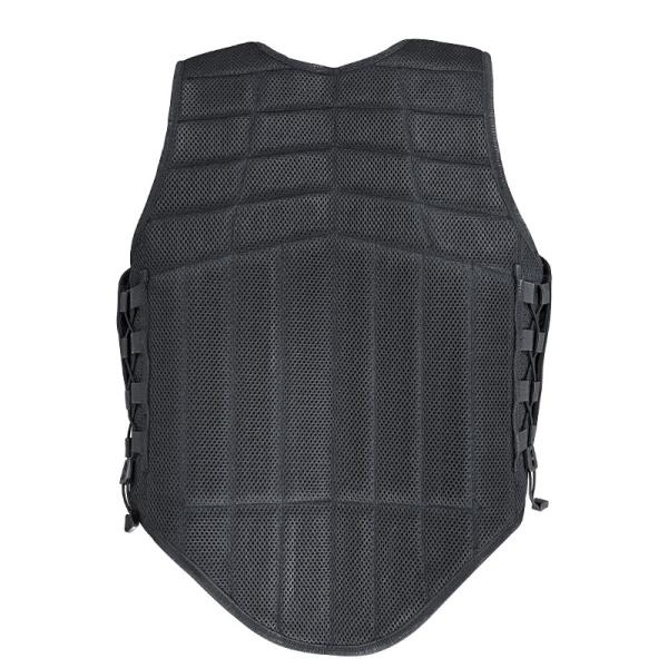 Certified Block Foam Padded Black Vest for Outdoor Horse-Riding/Equestrian 20kgs