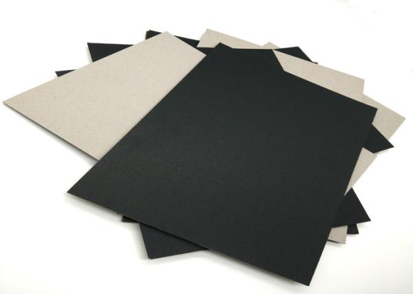 1.9mm Laminated Black Paperboard , Grey Back High Thickness Black Board