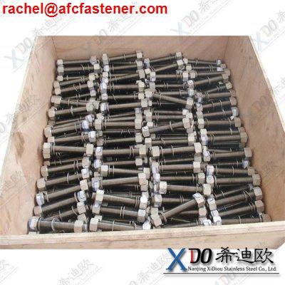 Monel400 stud bolt nickle copper alloy