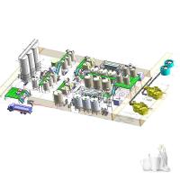 10000L / Línea del tratamiento de la leche de UHT del día con la unidad 250 del tratamiento de la leche - 1000ml