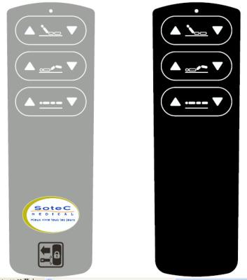 O interruptor de membrana impermeável do PC/ANIMAL DE ESTIMAÇÃO overlay o painel de controle remoto flexível