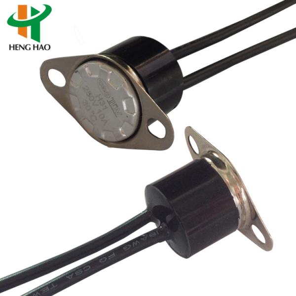 H31 Thermal Fuse KSD301 Bimetal Thermostat with 0~250℃ Range UL/CQC/TUV/RoHS Certified Plastic or Ceramic Housing